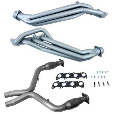 BBK Performance Parts - BBK 18561 Titanium Ceramic 1.875" Long Tube Headers w/Mid Pipe 11-14 Mustang 5.0