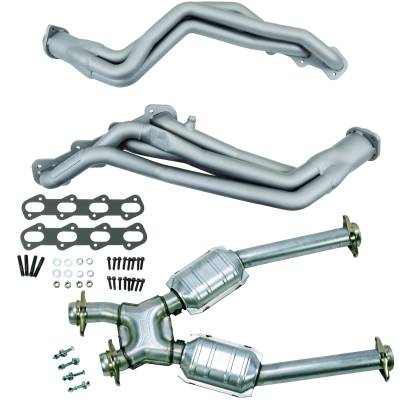 BBK Performance Parts - BBK 15332 99-04 Mustang Cobra 1.625" Long Tube Headers Plus MID
