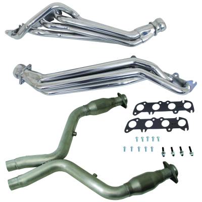 BBK Performance Parts - BBK 16333 1.75" Long Tube Headers w/Short Midpipe 11-14 Mustang GT