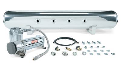 Air Lift Performance - Air Lift 27804 5 Gallon Polished Tank w/Viair 444c Chrome Compressor