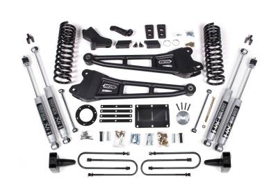 BDS Suspension - BDS Suspension BDS2104FPE 6" Radius Arm FOX Lift for 13-18 RAM 3500 w/OE Air