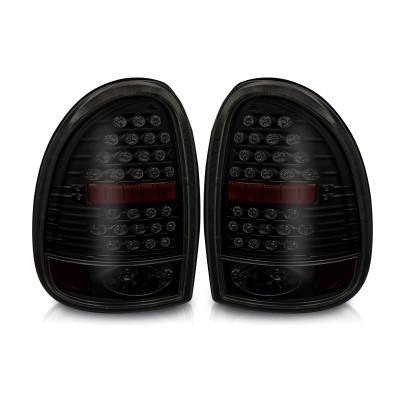 Winjet - Winjet CTWJ-0013-BS Black Smoke LED Taillights for 96-00 Dodge/Chrysler/Plymouth