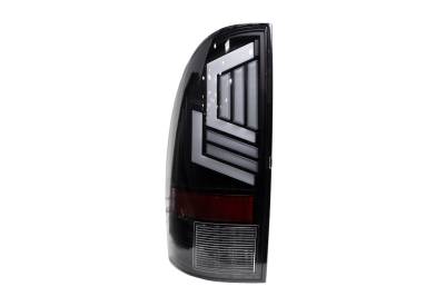 Winjet - Winjet CTWJ-0704-BC-SQ Black/Clear Sequentail Taillights for 05-15 Toyota Tacoma
