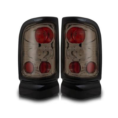 Winjet - Winjet CTWJ-0012-CS Chrome Smoke Taillights for 94-01 Dodge RAM Pick Up