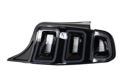 Winjet - Winjet CTRNG0678-GBS Gloss Black Smoke LED Taillights for 10-14 Ford Mustang