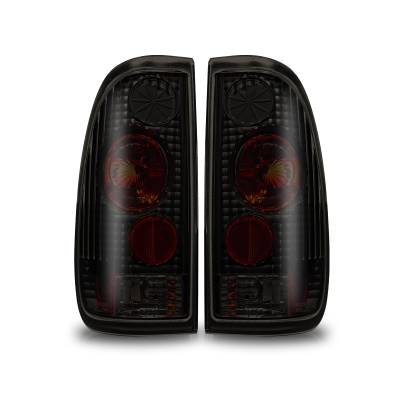 Winjet - Winjet CTWJ-0016-BS Black Smoke Taillights for 97-03 Ford F150/F250/F350
