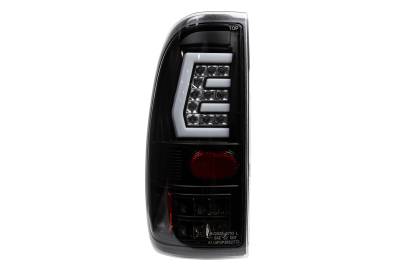 Winjet - Winjet CTWJ-0703-BC Black/Clear LED Taillights for 97-03 Ford F150/F250/F350
