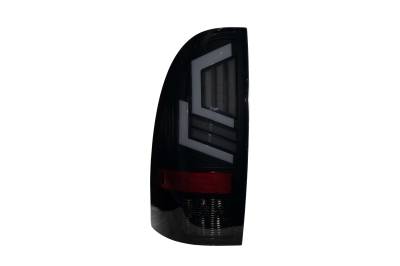Winjet - Winjet CTWJ-0704-BS-SQ Black/Smoke Sequentail Taillights for 05-15 Toyota Tacoma