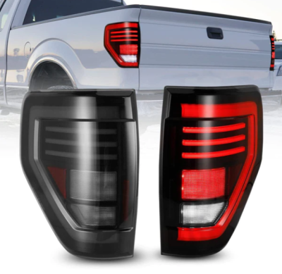 Winjet - Winjet CTWJ-0706-BS-SQ Black Smoke LED Taillights for 09-14 Ford F150