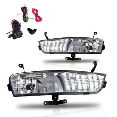 Winjet - Winjet CFWJ-0172-C Clear Fog Lights w/Wiring & Switch for 07-11 Hyundai Accent