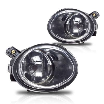 Winjet - Winjet CFWJ-0081-C Clear Fog Lights for 01-05 BMW E46/E39/M5/330i/330Ci Series