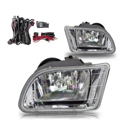 Winjet - Winjet CFWJ-0134-C Clear Fog Lights w/Wiring Kit for 03-04 Honda Odyssey