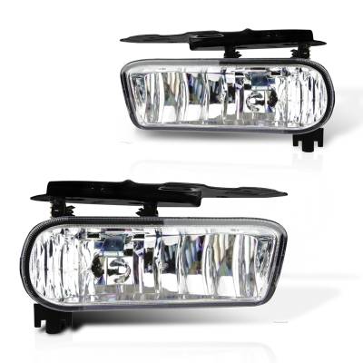 Winjet - Winjet CFWJ-0387-C Clear Fog Lights for 02-06 Cadillac Escalade