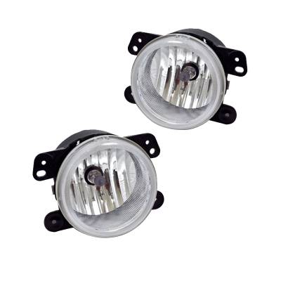 Winjet - Winjet CFWJ-0202-C Clear Fog Lights for Select Dodge/Jeep/Chrysler Vehicles