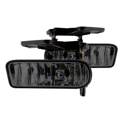 Winjet - Winjet CFWJ-0388-S Smoke Fog Lights for 99-02 GMC Sierra & Yukon