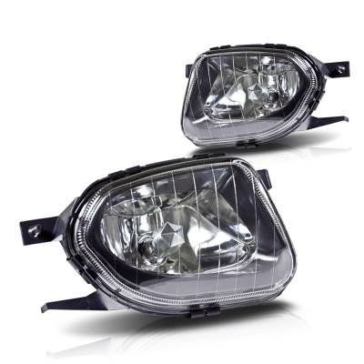 Winjet - Winjet CFWJ-0157-C Clear Fog Lights for 03-06 Mercedez Benz W211 E-Class