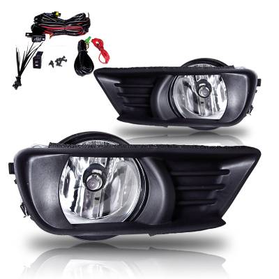 Winjet - Winjet CFWJ-0109-C Clear Fog Lights w/Wiring Kit for 07-09 Toyota Camry