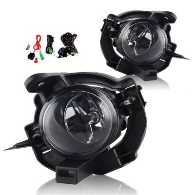 Winjet - Winjet CFWJ-0361-C Clear Fog Lights w/Wiring Kit for 08-13 Nissan Rogue