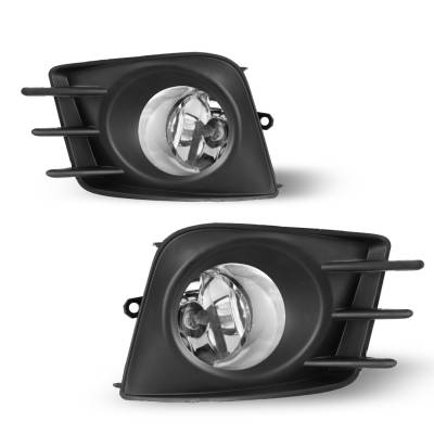 Winjet - Winjet CFWJ-0300-C Clear Fog Lights w/Wiring Kit for 11-13 Scion TC