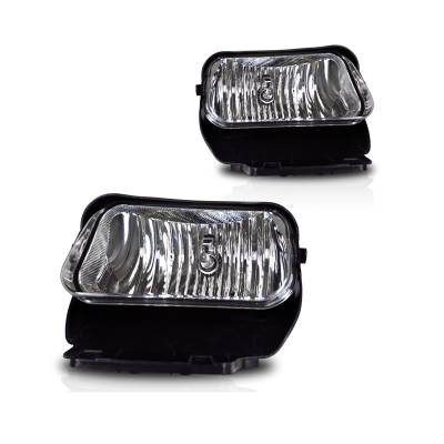 Winjet - Winjet CFWJ-0187-C Clear Fog Lights for 03-07 Chevy Silverado 02-06 Avalanche