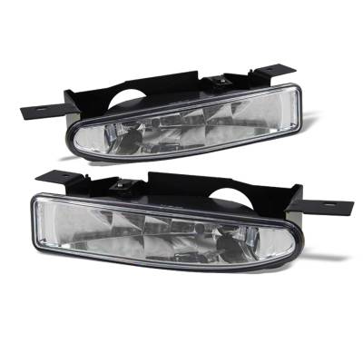 Winjet - Winjet CFWJ-0209-C Clear Fog Lights for 97-05 Buick Century/Regal
