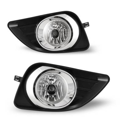 Winjet - Winjet CFWJ-0227-C Clear Fog Lights w/Wiring Kit for 10-11 Toyota Camry