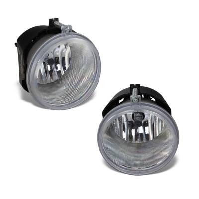 Winjet - Winjet CFWJ-0199-C Clear Fog Lights for Select Dodge/Jeep/Chrysler Vehicles