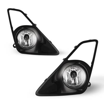 Winjet - Winjet CFWJ-0335-C Clear Fog Lights w/Wiring Kit for 12-14 Toyota Tacoma