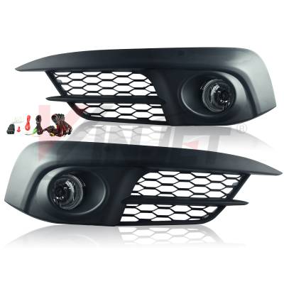 Winjet - Winjet CFWJ-0452-C Clear Fog Lights w/Wiring Kit for 16 Honda Civic 4DR