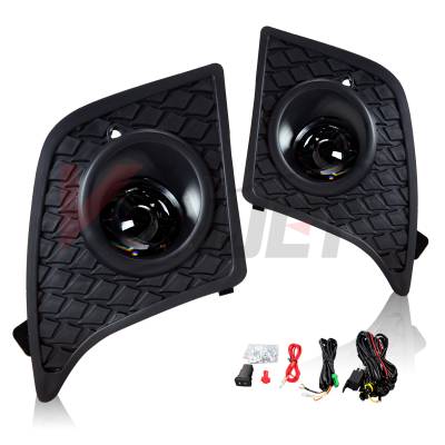 Winjet - Winjet CFWJ-0494-C Clear Fog Lights w/Wiring Kit for 13-15 Lexus IS250 350