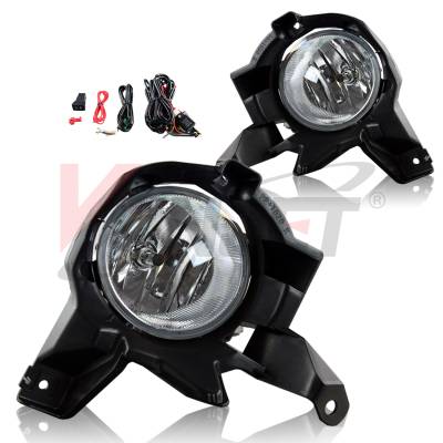 Winjet - Winjet CFWJ-0488-C Clear Fog Lights w/Wiring Kit for 14-15 Toyota RAV 4
