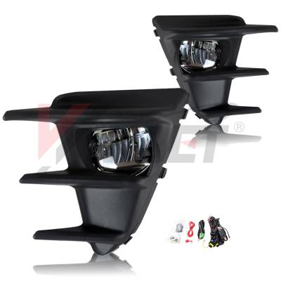 Winjet - Winjet CFWJ-0518-C Clear LED Fog Lights w/Wiring Kit for 17 Toyota 86