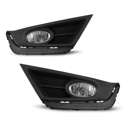 Winjet - Winjet CFWJ-0561-C Clear Fog Lights w/Wiring Kit for 17-18 Honda CRV