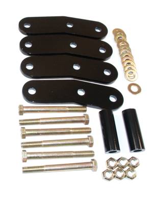 BDS Suspension - BDS Suspension BDS124102 Front 1" Shackle for Jeep Wrangler YJ/Rear 1-3/8" CJ