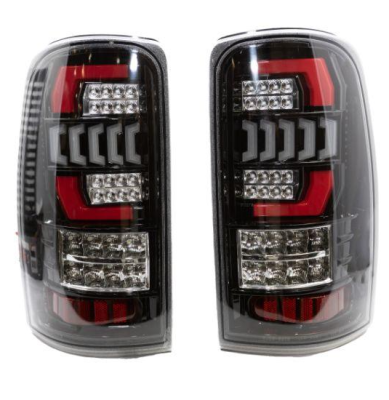 Winjet - Winjet CTWJ-0698-GBC Black/Clear LED Taillights for 00-06 Tahoe & Yukon
