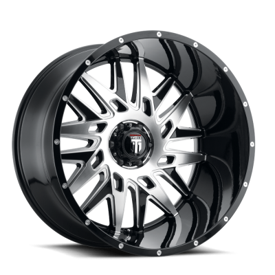 American Truxx - American Truxx AT184 Dna 26x14 8x170 -76mm Black/Machined AT184-26470BM-76