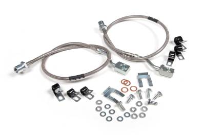 BDS Suspension - BDS Suspension BDS101011 Front Brake Lines for 11-24 GM 2500HD/3500HD