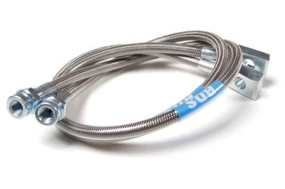 BDS Suspension - BDS Suspension BDS104001 Front Stainless Brake Lines for Jeep Wrangler TJ/YJ/XJ