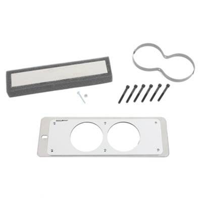 AutoMeter - AutoMeter 50105 Dual Gauge Cage Silver 2-5/8" for 87-93 Mustang Fox