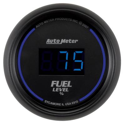 AutoMeter - AutoMeter 6910 Cobalt Digital Programmable Fuel Level Gauge 0-280Ohm 2-1/16" Blk