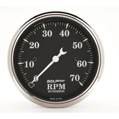 AutoMeter - AutoMeter 1798 Old Tyme Black In-Dash Electric Tachometer 0-7000RPM 3-1/8"