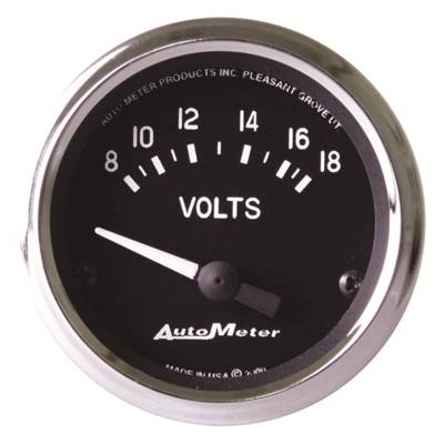 AutoMeter - AutoMeter 201009 Cobra Air Core Voltmeter Gauge 8-18V 2-1/16"