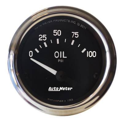 AutoMeter - AutoMeter 201014 Cobra Air Core Electric Oil Pressure Gauge 0-100PSI 2-1/16"