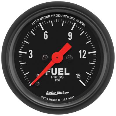 AutoMeter - AutoMeter 2661 Z-Series Electric Fuel Pressure Gauge