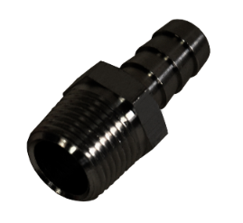 Derale - Derale 98101 Straight Hose Barb Fitting 3/8" NPT Male x 3/8" Barb Each