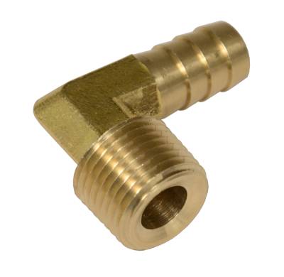 Derale - Derale 98244 1/2" NPT Male x 1/2" Barb 90-DEG Hose Fitting Each