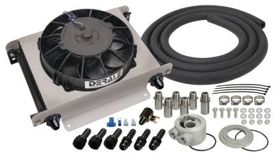 Derale - Derale 15660 25-Row Hyper-Cool Remote Engine Oil Cooler Kit -8AN