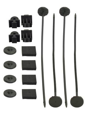 Derale - Derale 16744 Electric Fan Mounting Kit Plastic Rods Clips & Mounting Feet