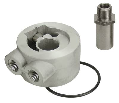 Derale - Derale 25733 Thermostatic Sandwich Adapter 3/8 NPT Ports 18x1.5mm Filter Thread