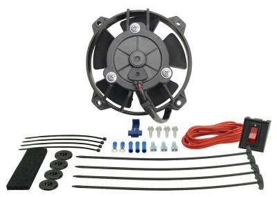 Derale - Derale 16504 4" Tornado Electric Puller Fan Premium Mounting Kit